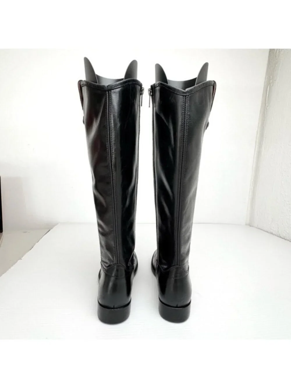 Frye Melissa Inside Zip Boot Tall Leather Riding Shoe Black Womens Size 6